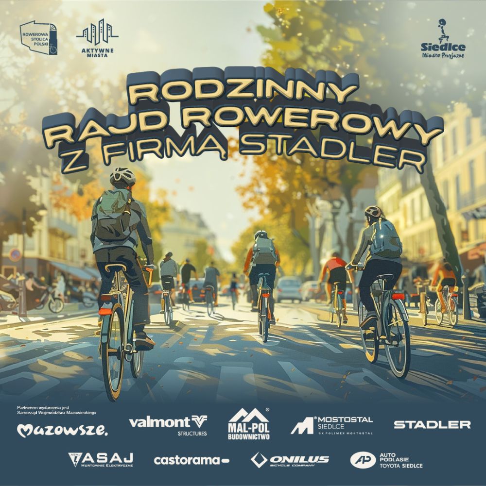 Zdjęcie aktualności Rodzinny Rajd Rowerowy z firmą Stadler
